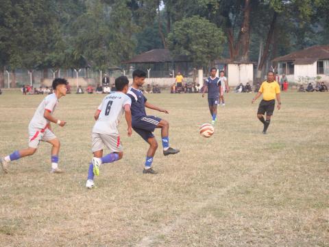  छैटौ वडा स्तरीय नकआउट फुटबल प्रतियोगिताकाे  फाइनलमा वडा न १०