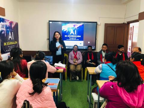 महिला पत्रकारका लागि दुईदिने एआई तालिम सम्पन्न