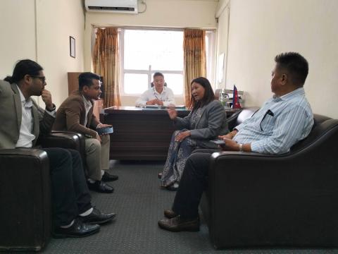 बिरिङ नदीमा पुल निर्माणका लागि सांसद राना र अर्जुनधारा नगरप्रमुख गोम्देन सिंहदरबारमा
