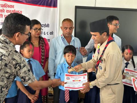 नगरस्तरीय बौद्धिक प्रतिभा प्रदर्शनीमा विद्यार्थीहरूको उत्कृष्ट प्रतिभा प्रदर्शन