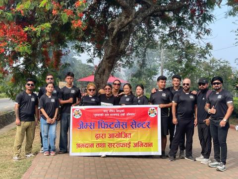  जेम्स फिट्नेस सेन्टर चारपानेद्धारा भाइरल सिरिस आसपास क्षेत्रमा सरसफाई