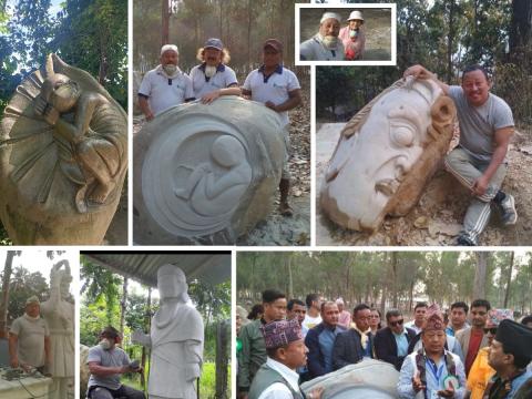मूर्तिकलाका माध्यमबाट पर्यटकीय गन्तव्यलाई मौलिक पहिचान दिन सकिन्छ: मूर्तिकार हिम्मत नेम्बाङ