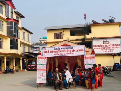 बिर्तामोड नगरपालिकामा जापानिज इन्सेफ्लाइटिस (जेई) विरुद्ध ६० हजारभन्दा बढी नागरिकलाई खोप दिइने